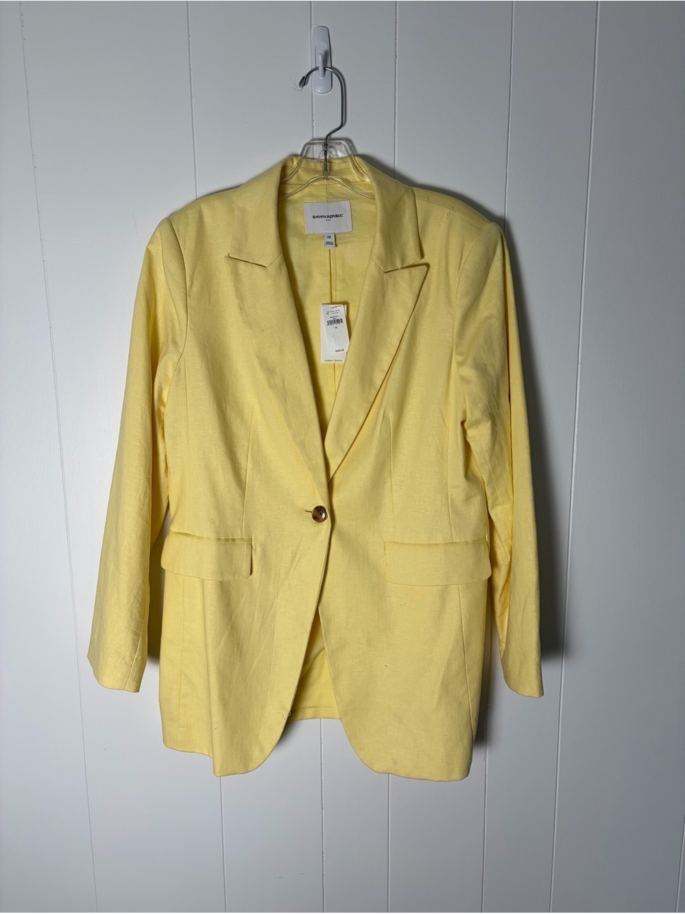NWT Butter Yellow Banana Republic Blazer Size 10